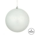 thumbnail image 3 of Vickerman 4" Silver Matte Mercury Ball Ornament, 6 per Bag., 3 of 3