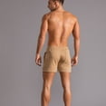 thumbnail image 3 of SWSMCLT Men's Gym Shorts Summer Soft Terry Cotton Lounge Shorts Elastic Waist Sweat Shorts Drawstring Mid Rise Workout Jogger Sweatpants Khaki Small, 3 of 4