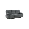 thumbnail image 4 of Ohio Manual Recliner 3Pc Living Room Set Made With Chenille Upholstery in Gray, 4 of 21