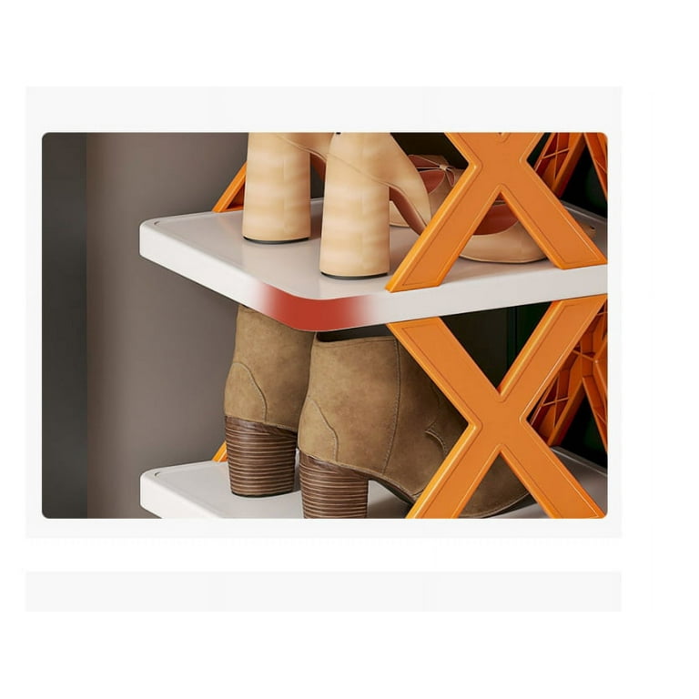 Folding Shoe Rack Light Luxury Shoe Rack Multi-Layer Foldable Space-Saving  Simple Household Multi-Functional