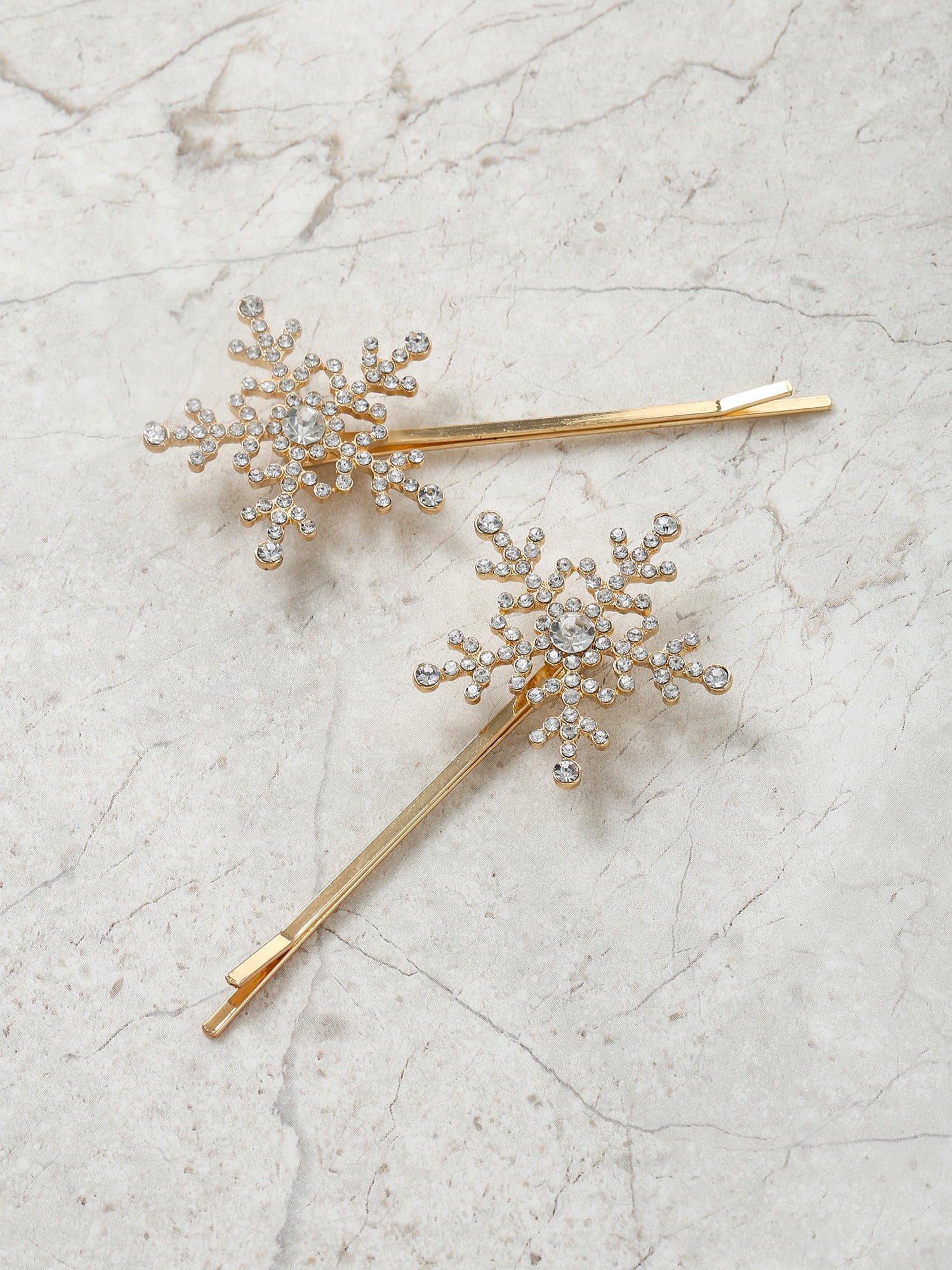 Holiday Time Snowflake Bobby Pins, 1 Pair