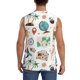 thumbnail image 4 of Fotbe Travel1 Men's Camiseta sin Mangas Estampada para Hombres, Playera Casual para Gimnasio, Entrenamiento, Playa-XX-Large, 4 of 7