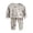 PJ417-Khaki, variant on UAYOTSE Toddler Unisex Kids Cotton Sleepwear Set Plaid and Cartoon Print Long Sleeve Top With Matching Pants Size 7-8 Years