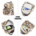 thumbnail image 5 of JIALIOU Mini Backpack Purse for Women Quilted Casual Daypack Small Travel Shoulder Bag, Orange Cute Dinosaur, 5 of 7
