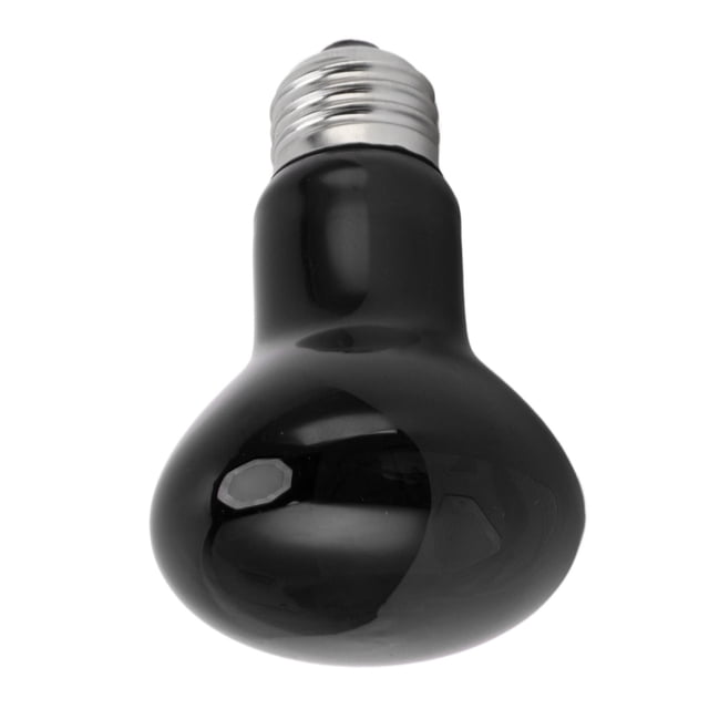 Bombilla De Lámpara De Calor Para Reptiles E27, Lámpara De Calefacción Cálida, Vidrio Negro Para Serpiente