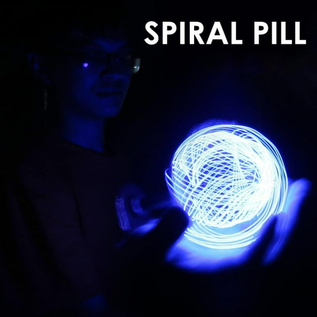 Juguete flotante giratorio luminoso, pastilla en espiral, juguete eléctrico, generador de pastillas en espiral ajustable