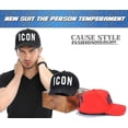 thumbnail image 4 of Gorra de béisbol ajustable algodón de alta calidad Icon Monogram Black, 4 of 4