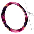 thumbnail image 4 of Petal flower 14.5 Inch Printing PVC Leather Car Wheel Covers Steering Wheel Covers - Auto Accessories, 4 of 6
