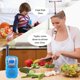 thumbnail image 4 of Walkie-talkies recargables para niños, intercomunicador de larga distancia de 3 km, regalo de Navidad, juguetes para niños (azul), 4 of 5