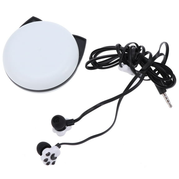 Earbuds Wired Ear Headphones Cat Earphones Earphone Cute Girls Paw Mic Microphone Cartoon Kids Animal Corded Phones
