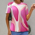 thumbnail image 6 of Leopard Print Pattern Women's Short Sleeve Tops Casual Blouses T Shirt, 6 of 6