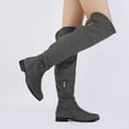 thumbnail image 5 of DREAM PAIRS Women's Fashion Over The Knee High Low Block Heel Riding Boots HI_FLAT GREY Size 10, 5 of 6