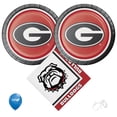 thumbnail image 2 of University of Georgia Party Supplies Pack with Lunch Plates and Napkins for 16 Guests, 2 of 7