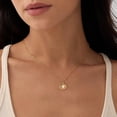 thumbnail image 3 of CROPD Pearl Necklace: 14K Gold-Plated Pearl Necklace for Women 16.5” + 2”, 3 of 13