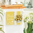 thumbnail image 5 of Sm:)e Sunflower Summer Kitchen Dish Towels 18x26 Inch Set of 4, Yellow, 5 of 7