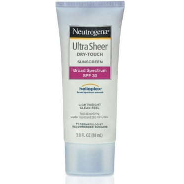 Neutrogena Ultra Sheer Dry-Touch Sunscreen Lotion, SPF 30, 3 oz (Pack of 6)