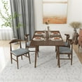 thumbnail image 6 of Alpen Modern Solid Wood Dining Room & Kitchen Table and Chair Set of 4, 6 of 7