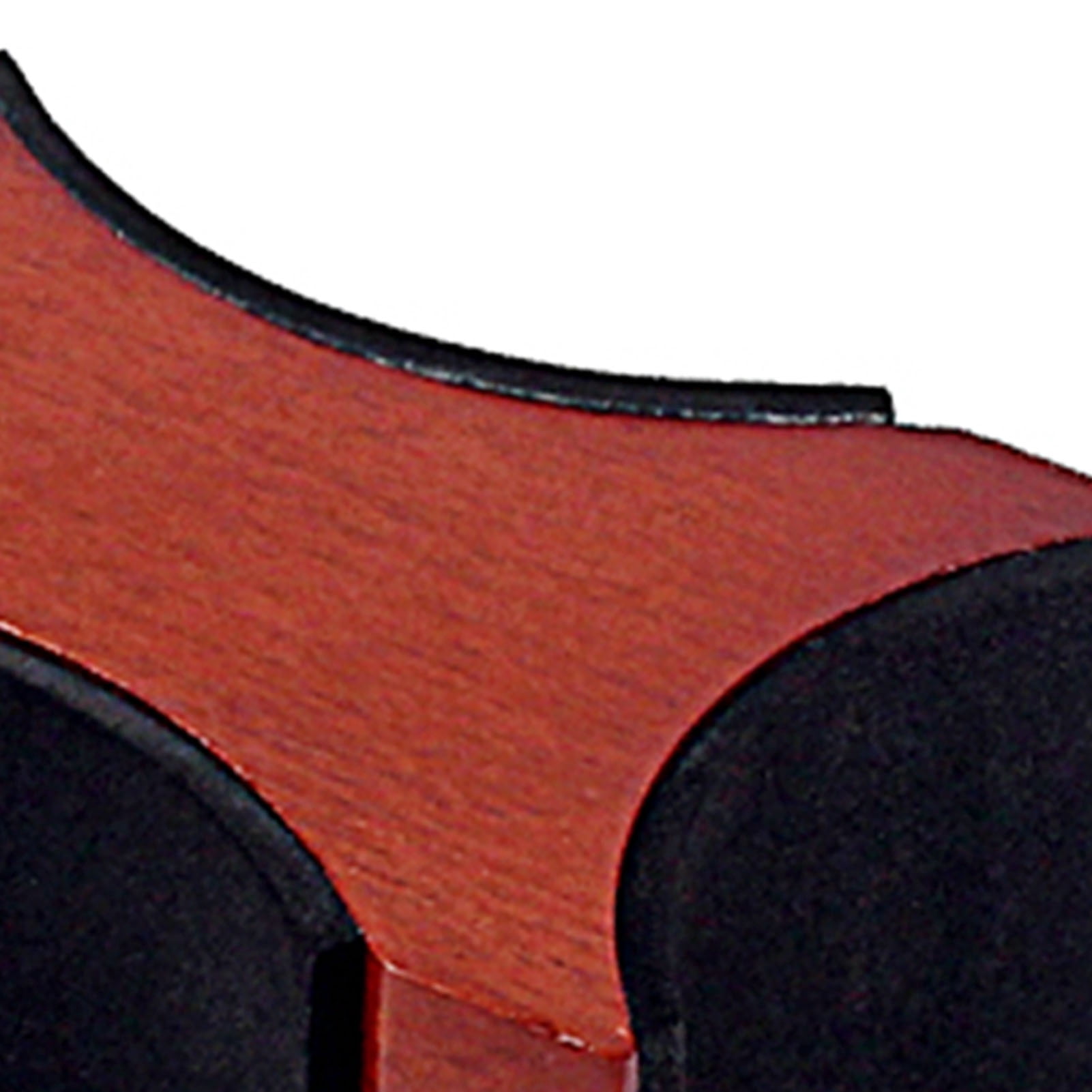 Guitar Neck Rest, Mahogany Wooden Holder with Adjustable Height for Bass Ukulele Mandolin Banjo, Cork Padding for Scratch Protection