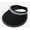 thumbnail image 3 of Visor Hats for Women, Summer Pearl Wide Brim Sun Hat Clip on UPF 50+ UV Protection Caps for Outdoor Sports Travel and Beach, Head Open-top Hat, White, 3 of 8