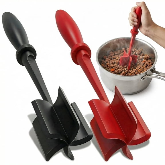 LYLHZRMDGC 2PCS Ground Beef Chopper Tool, 11×2.36 inch Meat Chopper, Potato masher, Hamburger Smasher Tool, Send Goods from Local Warehouse
