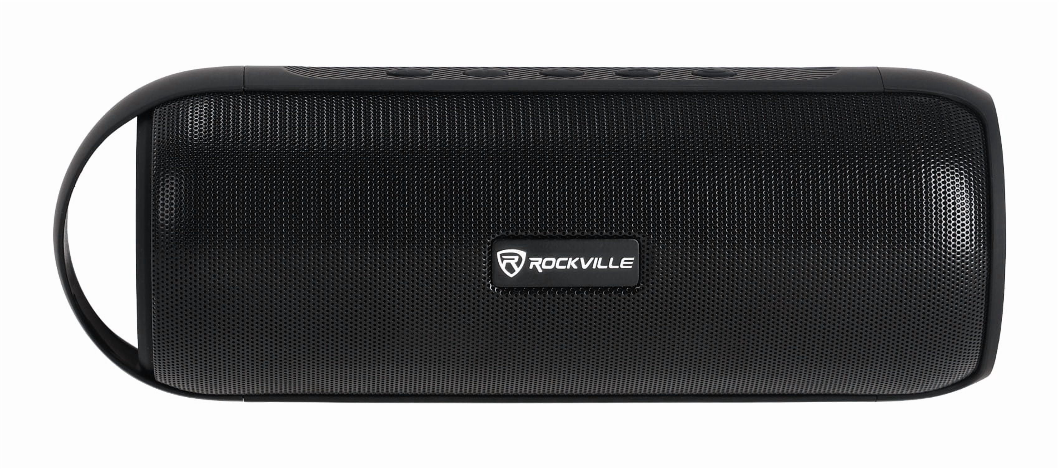 Rockville RPB25 40W Peak/15W RMS Portable Bluetooth Speaker, TWS Stereo Pairing, USB/SD/Aux/FM, Micro USB Charging, Water-Resistant, for Outdoor and Indoor Use
