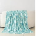 thumbnail image 2 of Reversible and Ultra-Plush Flannel Fleece-Winter Christmas Sherpa Throw- Lightweight Soft and Cozy-Holiday Decorative Throw, Perfect for Lounging, 50 x 60 inches, Mint Tree, 2 of 6