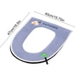 thumbnail image 3 of Toilet seat cushion with handle fully covered household toilet seat cushion detachable and washable toilet seat cushion suitable for all seasons, 3 of 6