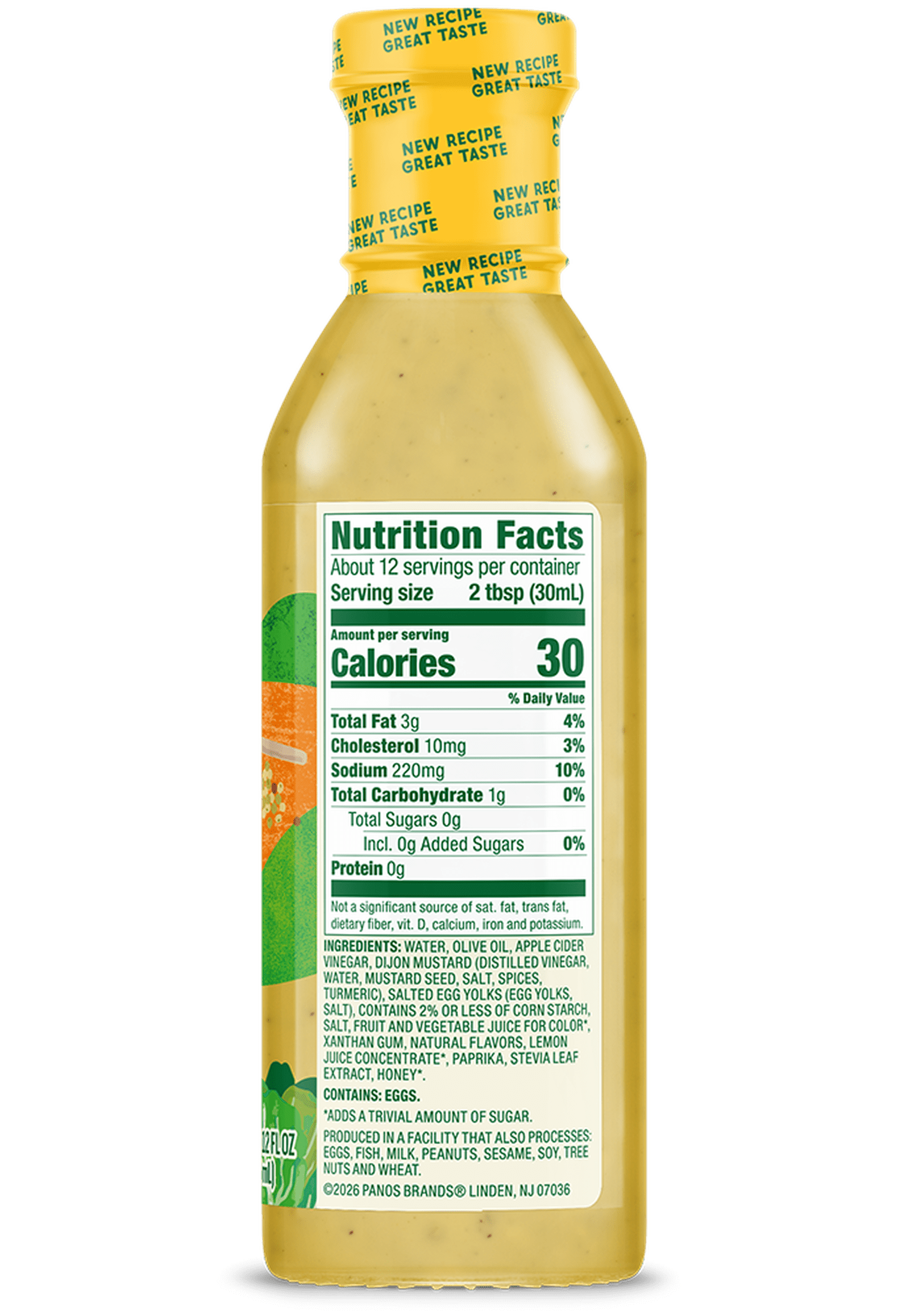 (3 pack) WF Honey Dijon Dressing, 12 oz, Fres/ Delicious Salad Topping, Sugar Free 0g Net Carbs,  Great for that salad or on a sandwich, or as a dip.