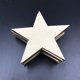 thumbnail image 2 of 100 piezas de rodajas de madera creativas para manualidades, con forma de estrella de cinco puntas., 2 of 7