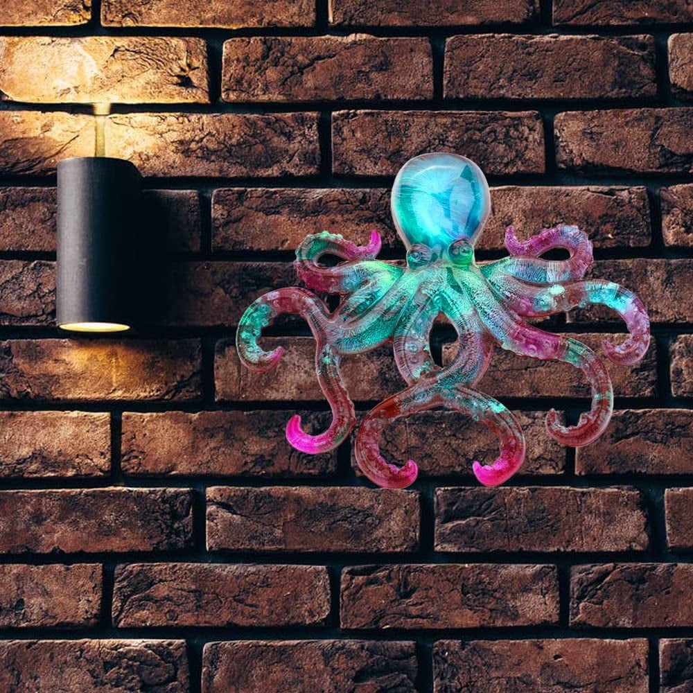 Large Octopus Resin Molds, Silicone Ornament Mold for Epoxy Casting, Animals Display Mould for DIY Resin Crafts, Wall Hanging Home Decor Halloween Christmas Gifts