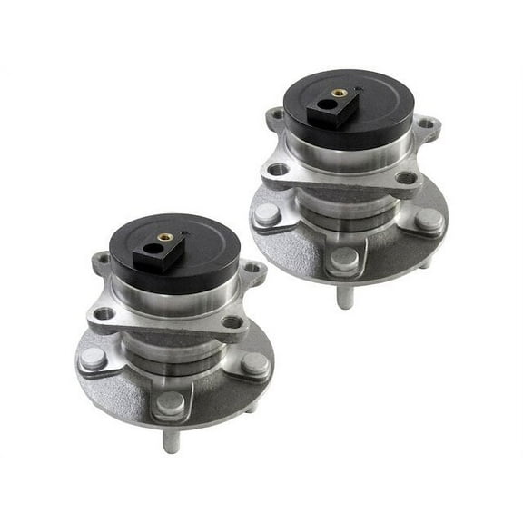 Rear Wheel Bearing Hub Assembly Set of 2 - Compatible with 2007 - 2012 Mazda CX-7 FWD 2008 2009 2010 2011