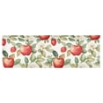 thumbnail image 6 of Yayeee Kitchen Valance Rod Pocket 54" x 18" Living Room Window Curtain, Beige Apple Pattern, 6 of 6