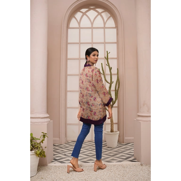 IshDeena Satin Silk Tunic Tops for Women - One Piece Short Kurti, Indian  Pakistani Fusion Design, Perfect for Office & Casual Wear 