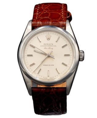 Pre-Owned Mens Rolex Stainless Steel Air-King Watch 14000 Silver Dial