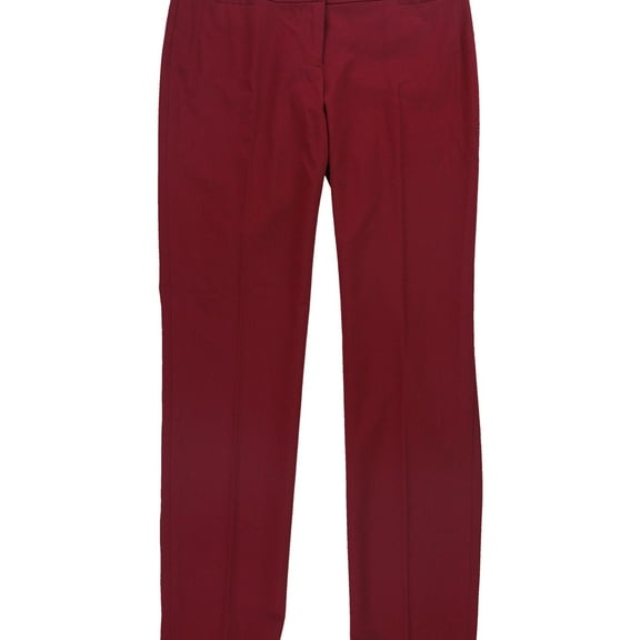 Nine West Womens Solid Dress Pants, Red, 4