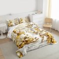 thumbnail image 3 of Castle Fairy Cartoon Snowman Deer Boy Girl 2Pcs Bedding Comforter Set,Merry Christmas Xmas Twin Comforter Sets,Happy New Year Breathable Bedding Set,Luxury Bedroom Decor, 3 of 8