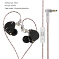 thumbnail image 3 of Cateissary Auriculares para teléfono con cable de 3,5 mm HiFi Universal Dynamic Auriculares para teléfono móvil Cable desmontable Auriculares Teléfono y Comunicación Negro con micrófono, 3 of 6