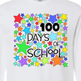 thumbnail image 4 of Inktastic 100 Days of School Colorful Stars Long Sleeve T-Shirt, 4 of 5