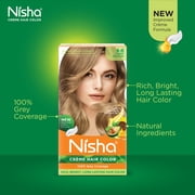 Nisha Creme Hair Color | Permanent Long Lasting Blonde Hair Dye Color Kit | Light Blonde | 5.07 Oz (Pack Of 2)