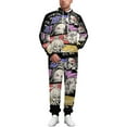 thumbnail image 3 of Demon Slayer Unisex Adult Sweatsuits Hoodie & Sweatpants Long Sleeve Hooded Sweatshirt Matching Joggers Tracksuit Sets 2XL, 3 of 9
