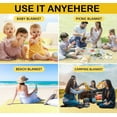 thumbnail image 2 of Picnic Blankets,Teencool Thick Waterproof Blanket Sandproof Beach Blanket,Outdoor Blanket for Travel Camping Mat 40"x80, 2 of 6