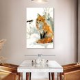 thumbnail image 3 of Elephant Stock Fox And Friend Wall Art - Vertical Canvas Wall Art - Living Room Wall Decor - Animal Canvas - White And Orange Decor By Carol Robinson - 32" x 48", 3 of 8
