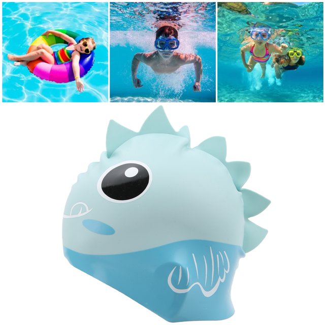 Kids Swim , Bathing Comfortable Silicone Swimming Cartoon Pattern Waterproof for Boys Girls