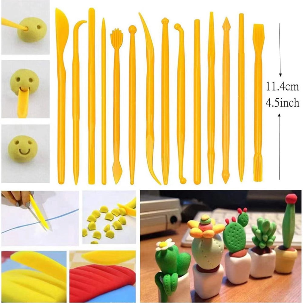 Clay Tools Kit, 38 PCS Ceramics Clay Sculpting Tool Set for Pottery Craft, Baking, Carving, Drawing, Dotting, Modeling, Shaping