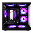 thumbnail image 4 of Suevery Gaming PC Desktop, AMD Ryzen 5 5600GT, 16GB DDR4 RAM, 512GB NVMe 3.0 SSD, Wi-Fi 6, 650W, RGB Fans, Black, 4 of 8