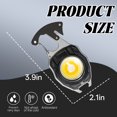 thumbnail image 5 of HIBIBUD Black Keychain Multitool,Quick Release Light,Cutter&Screwdriver for Camping, 5 of 7