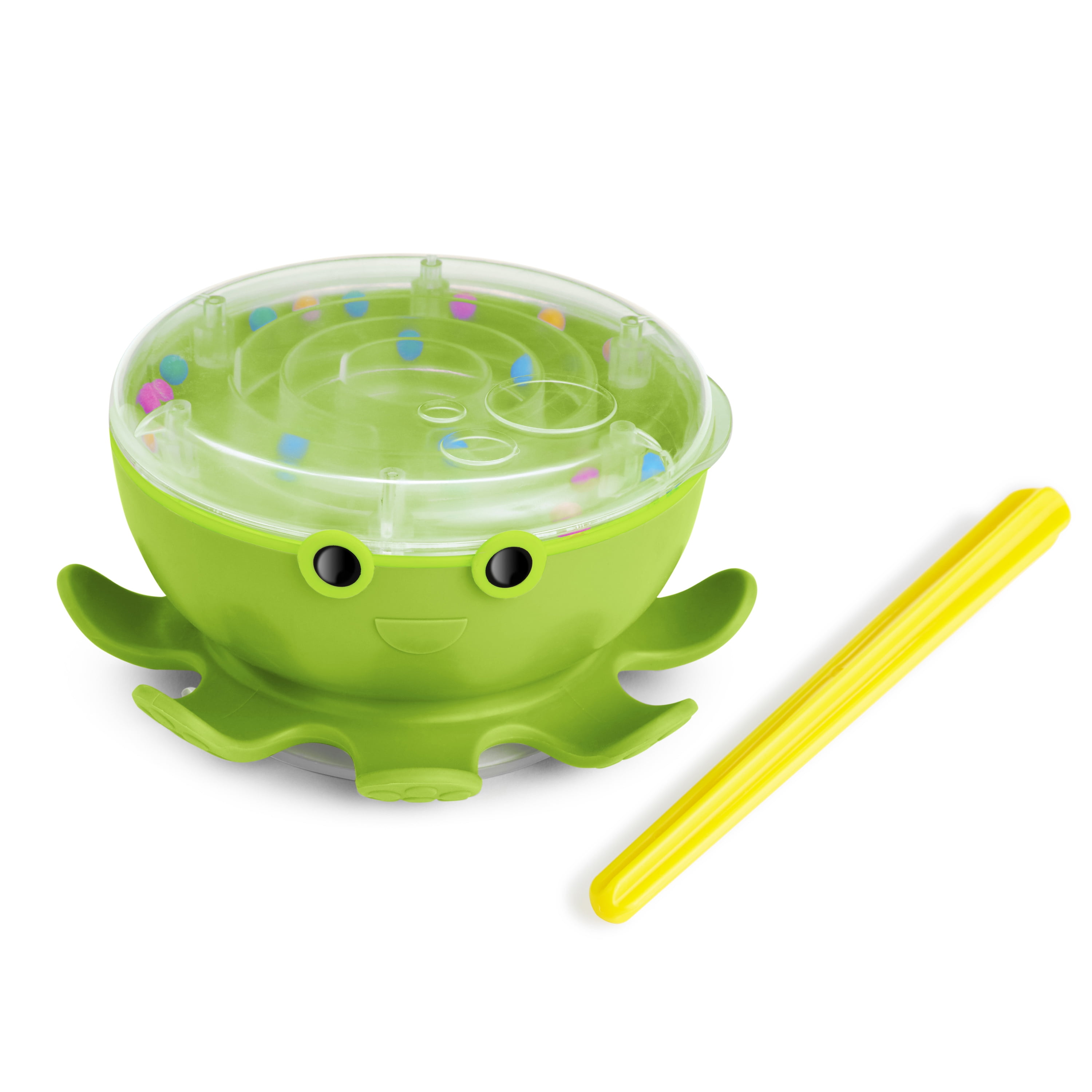 Munchkin Octodrum 3-in-1 Musical Toddler Bath Toy (Drum, Tambourine and Maze),  Green