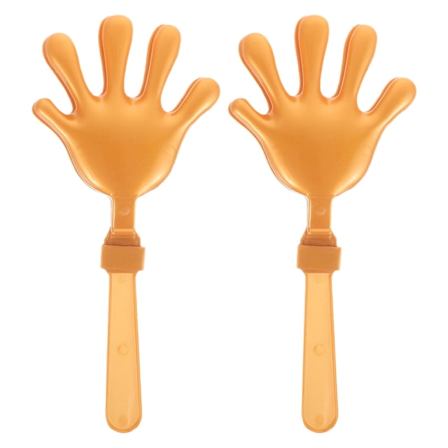 KAKOWELY hand clapper 2pcs Hand Clapper Noisemaker For Sporting Events Plastic Hand Clappers Party Noise Makers Plastic Hand Clapper Reusable Cheering Tools