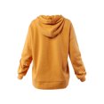 thumbnail image 3 of A2Y Women's Relax Fit Kangaroo Phone Pockets Hoodie Sweatshirts Ash Mustard XL, 3 of 5