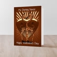 thumbnail image 5 of CafePress - Fiance Valentine's Day Card With Two Loving Giraff - Greeting Card, Blank Inside Glossy, 5 of 5